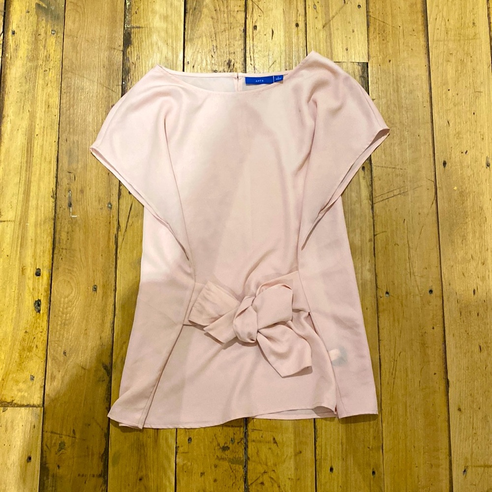 Sheer baby pink top